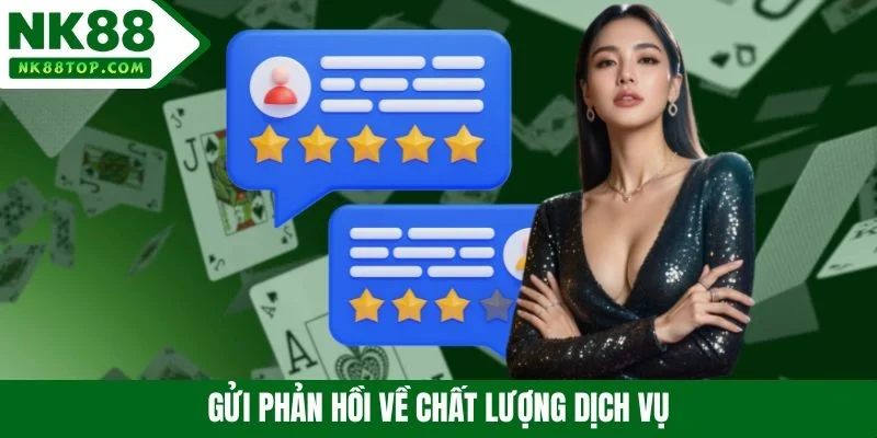 Gửi phản hồi về chất lượng dịch vụ